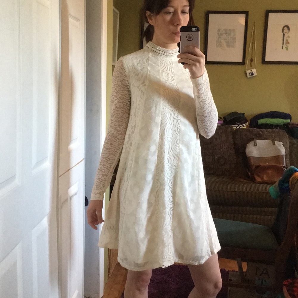 HD in Paris (Anthropologie) mock neck dress